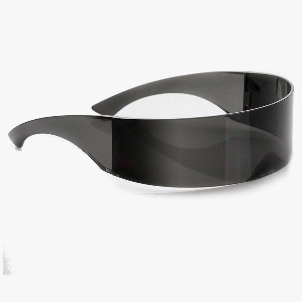 80’s Rave Futuristic Visor Sunglasses Cyberpunk Unisex Punk Black Festival Goth